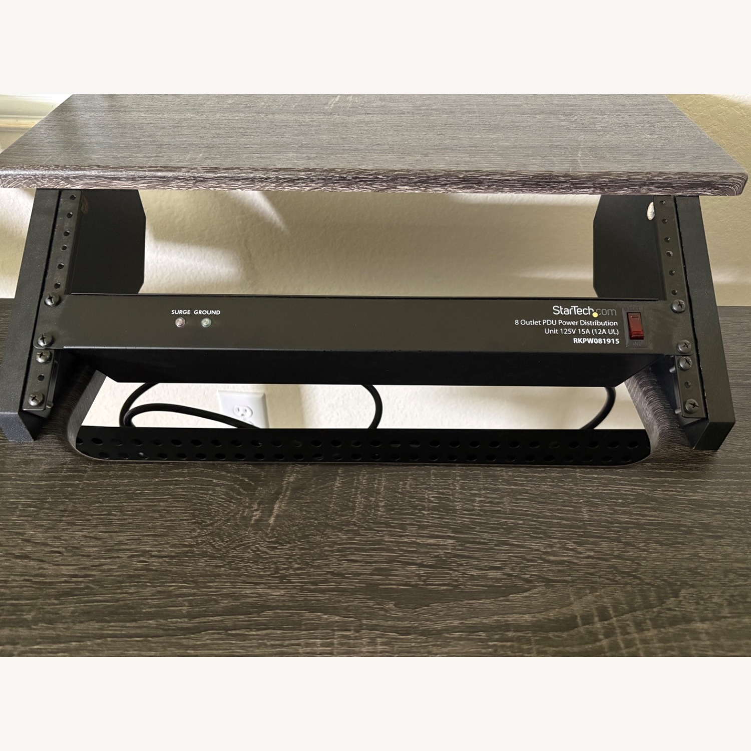 Black Oak 4-Shelf Music Recording Studio Desk - image-8