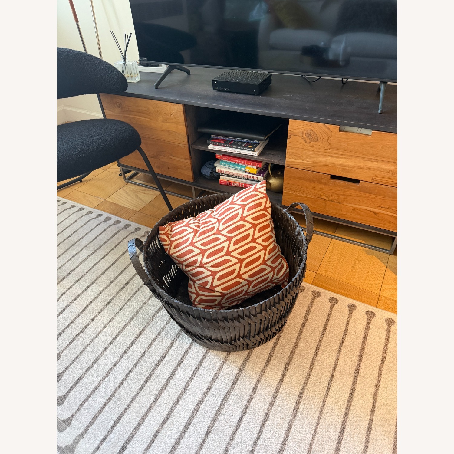 Crate & Barrel Congo Walnut Media Console - image-2