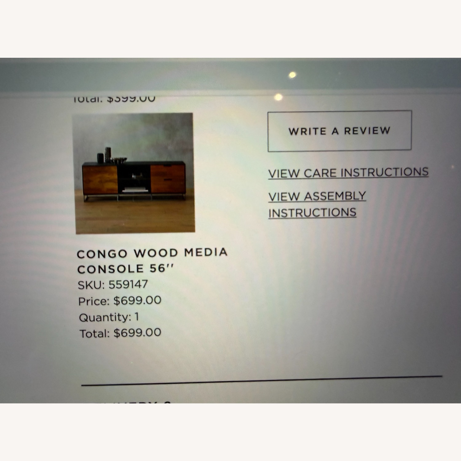 Crate & Barrel Congo Walnut Media Console - image-4