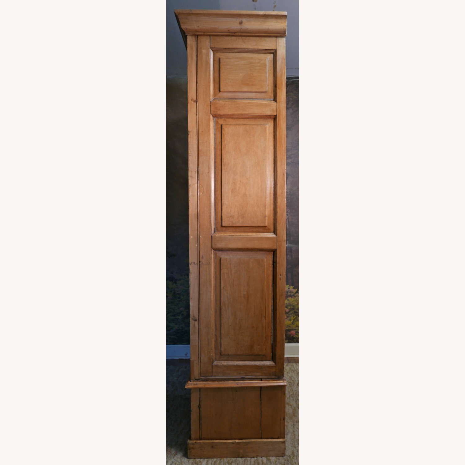 Vintage/Antique Natural Wood Armoire - image-3