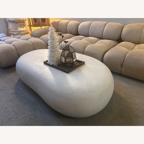 Used Rove Concepts Belia Natural Suede 3+ Piece Sectional for sale on AptDeco