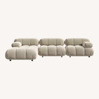Rove Concepts Belia Natural Suede 3+ Piece Sectional