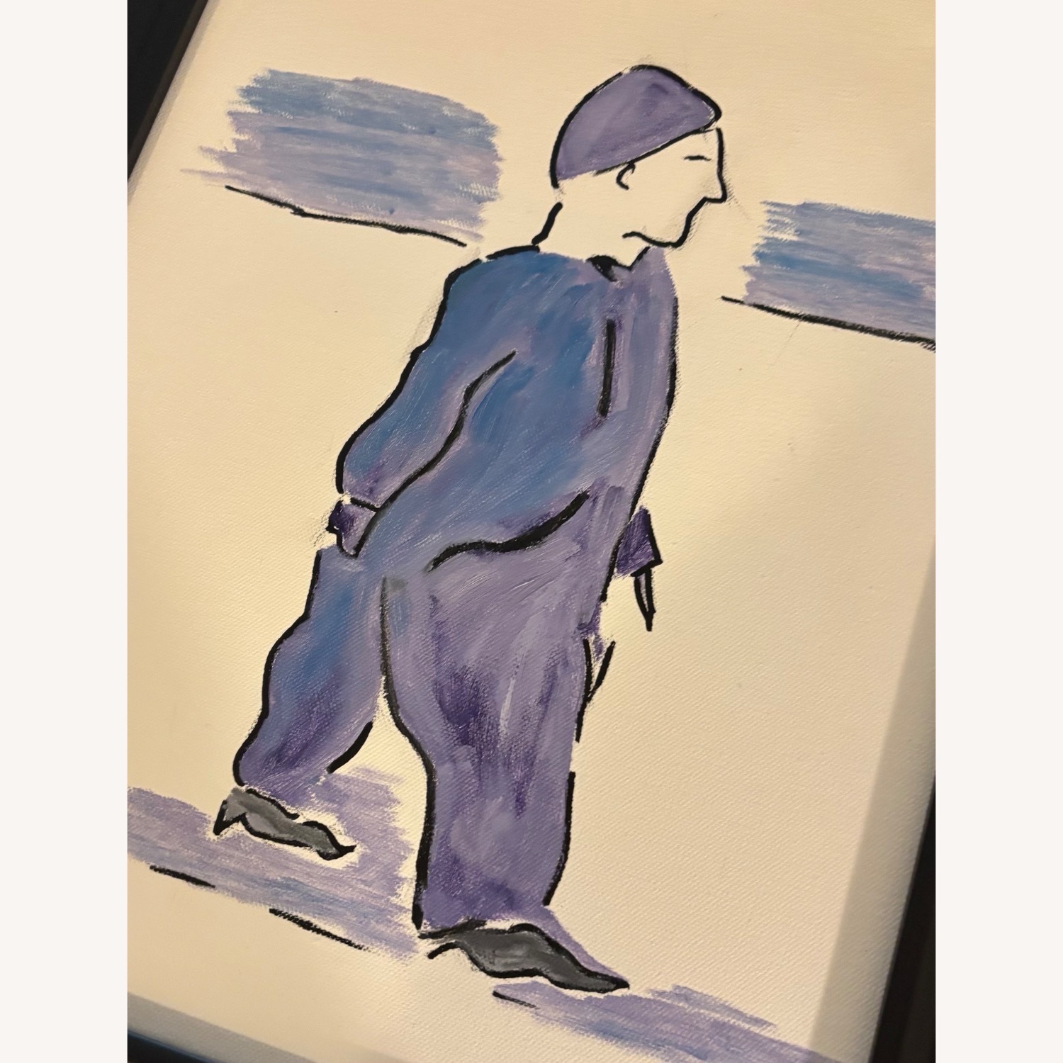 Man with a Beret Wall Art - image-2