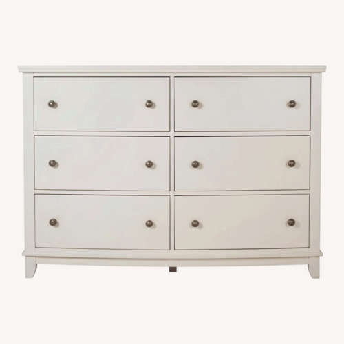Used Raymour & Flanigan White Kylie 6-Drawer Dresser for sale on AptDeco