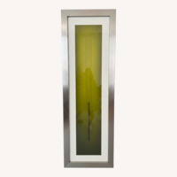 Green Linear Abstraction Wall Art