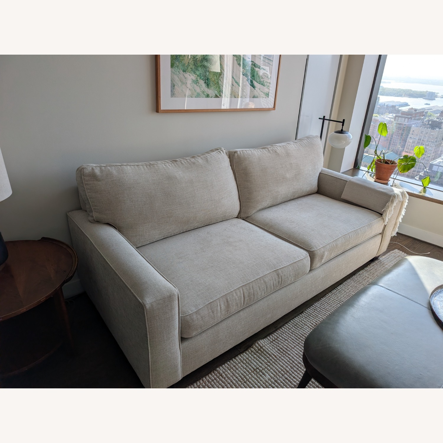 Pottery Barn PB Comfort Square Arm Upholstered Grand Sofa 87" - image-2