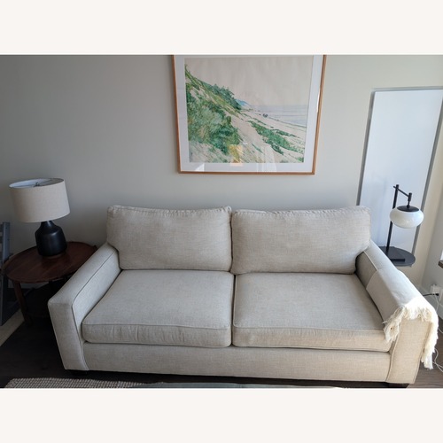 Used Pottery Barn PB Comfort Square Arm Upholstered Grand Sofa 87" for sale on AptDeco
