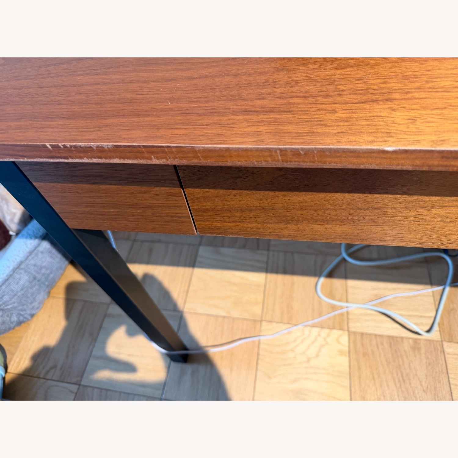 Crate & Barrel Willis Walnut Desk - image-2