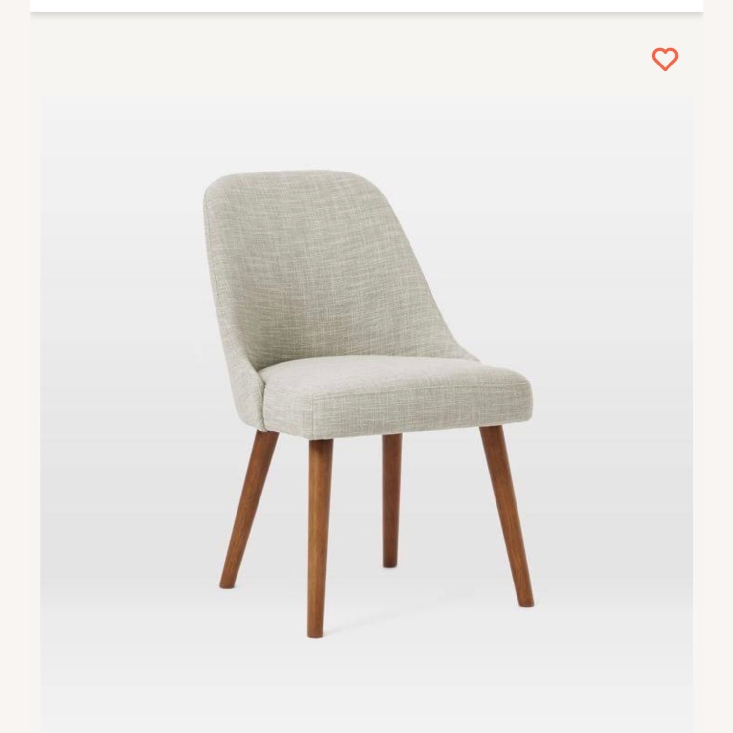 West Elm Natural Fabric Dining Chairs - image-1