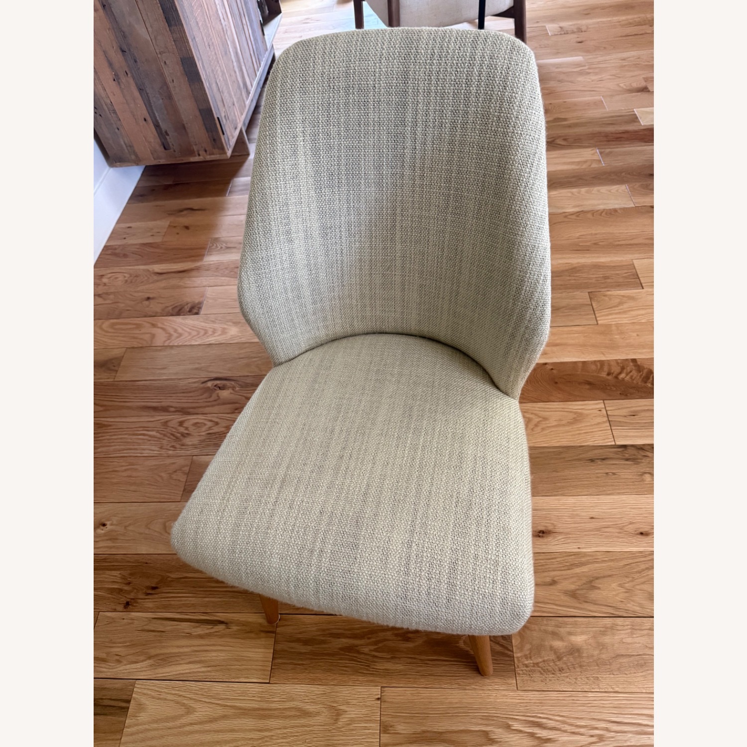 West Elm Natural Fabric Dining Chairs - image-2