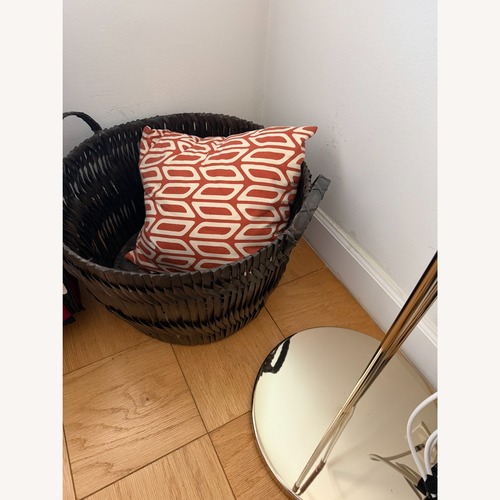 Used Crate & Barrel Kobe Handwoven Storage Basket for sale on AptDeco