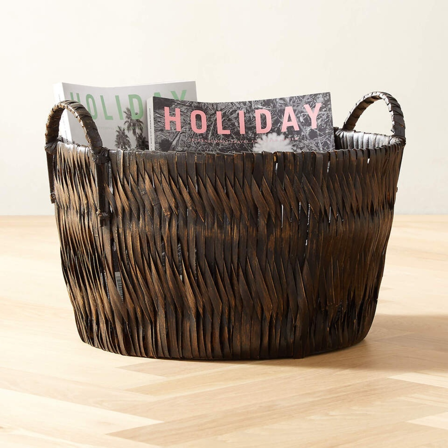 Crate & Barrel Kobe Handwoven Storage Basket - image-5