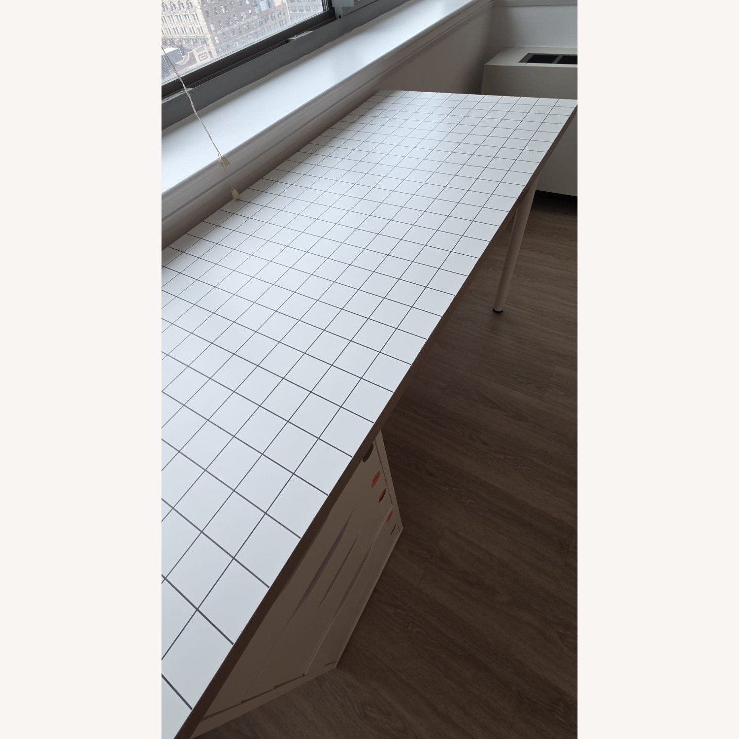 IKEA Lagkapten / Alex White Wood Desk - image-3