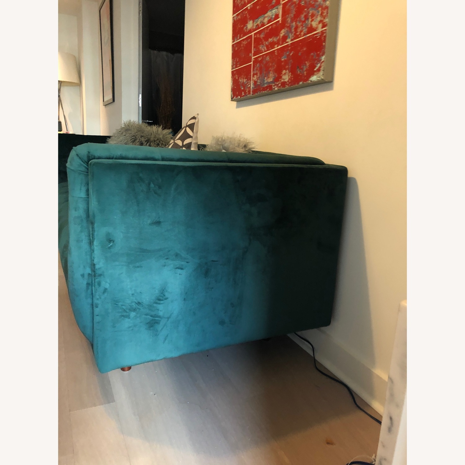 George Modern Velvet Sofa - image-3