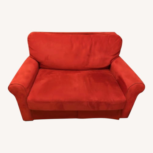 Used American Leather Red Twin Size Sleeper Sofa for sale on AptDeco