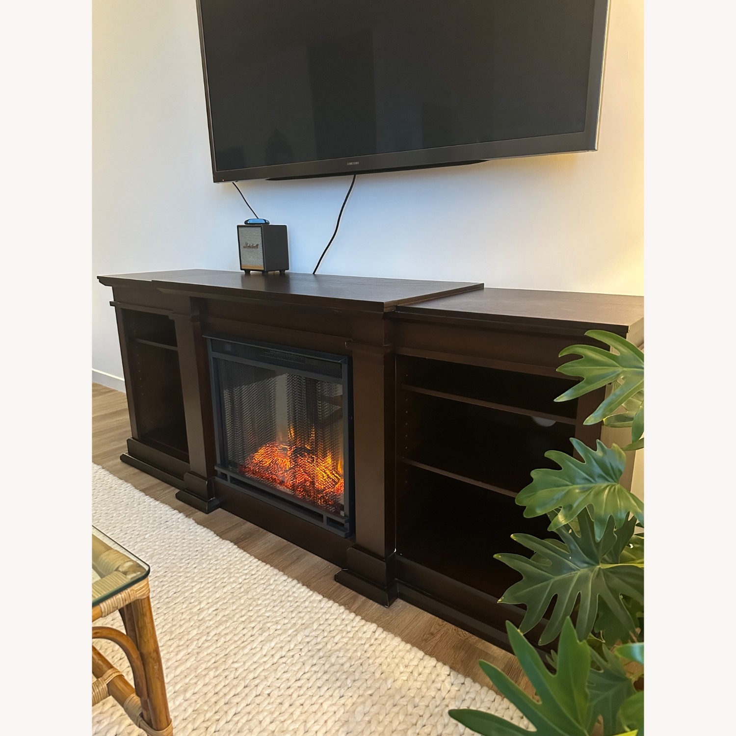 Pottery Barn Real Flame® Eliot Grand Electric Fireplace Media Cabinet - image-2