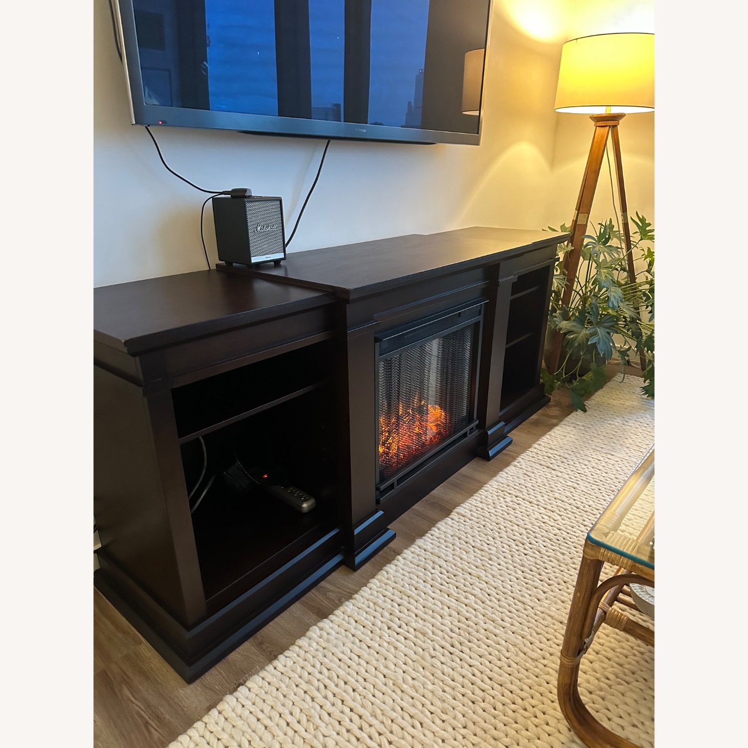 Pottery Barn Real Flame® Eliot Grand Electric Fireplace Media Cabinet - image-3