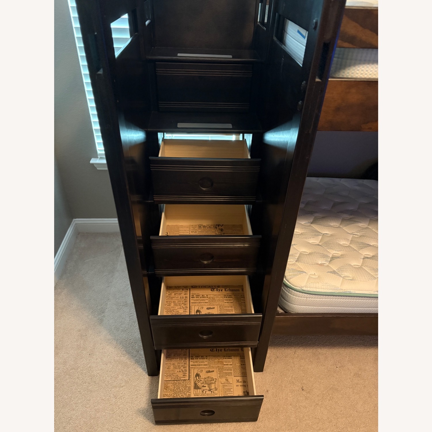 Creekside 2.0 Charcoal Twin Bunk Bed & Dresser Set - image-3