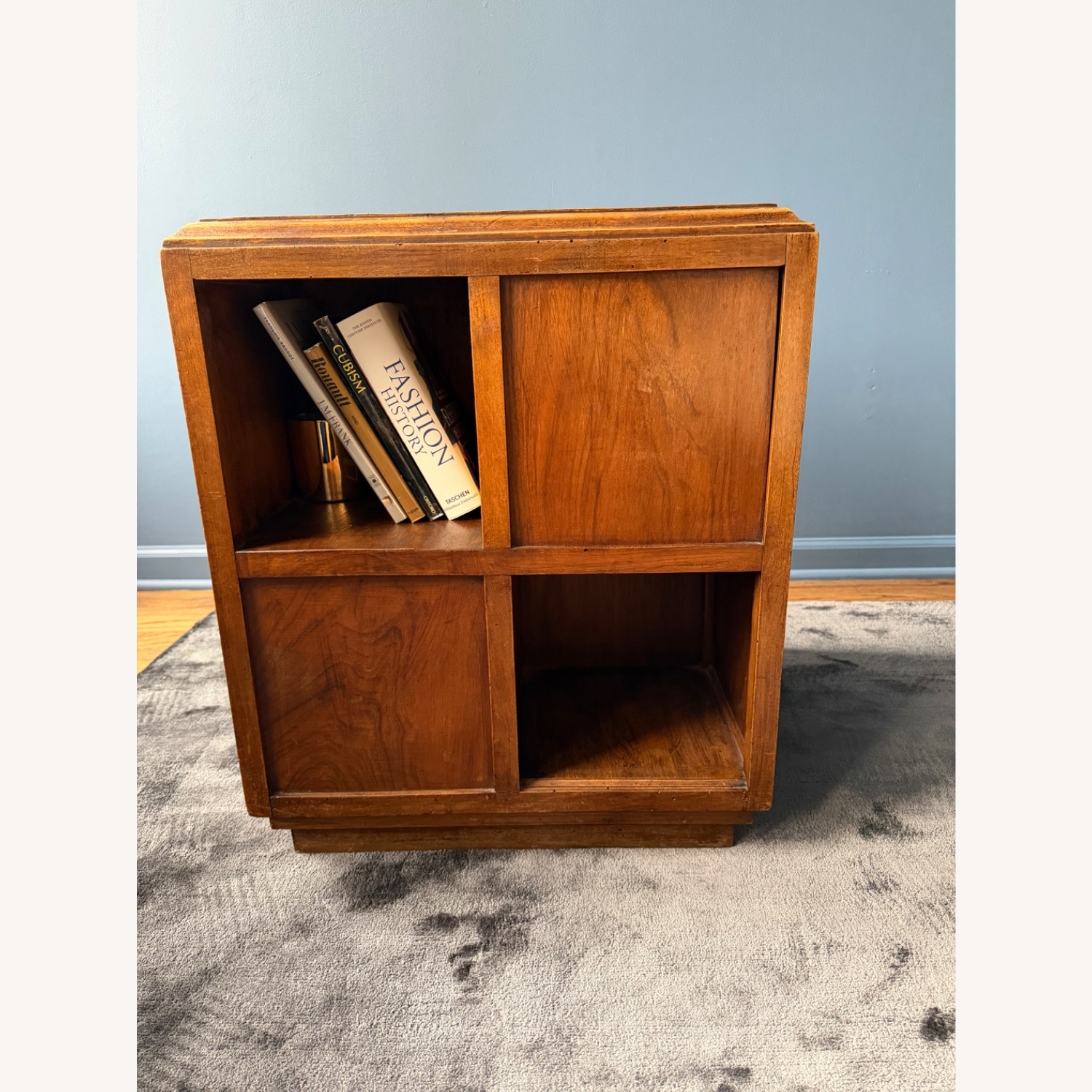 Vintage/Antique Dark Brown Wood Side Table - image-2