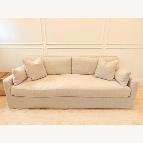 Used Pottary Barn York Slope Arm Slipcovered Sofa for sale on AptDeco