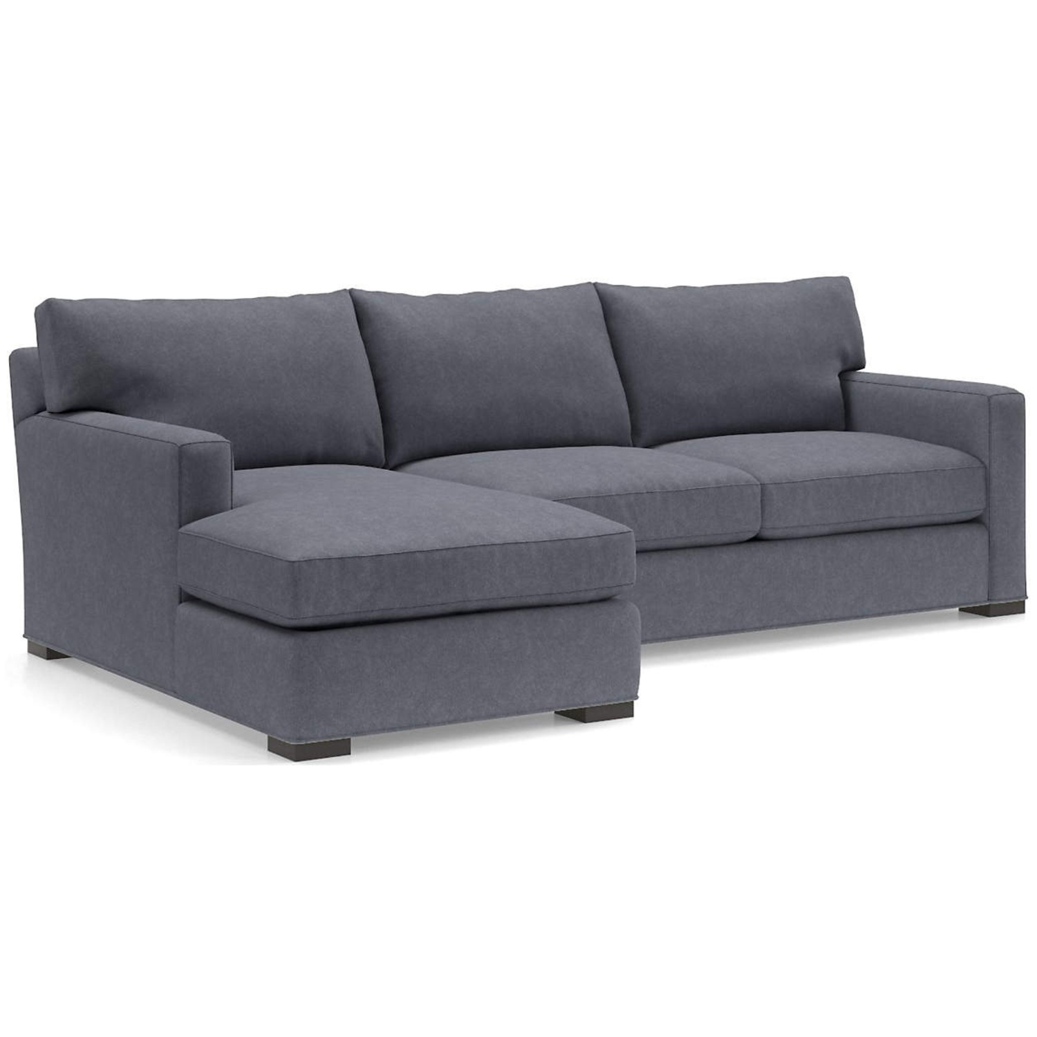 Crate & Barrel Axis II Dark Gray Fabric 2 Piece Sectional - image-6