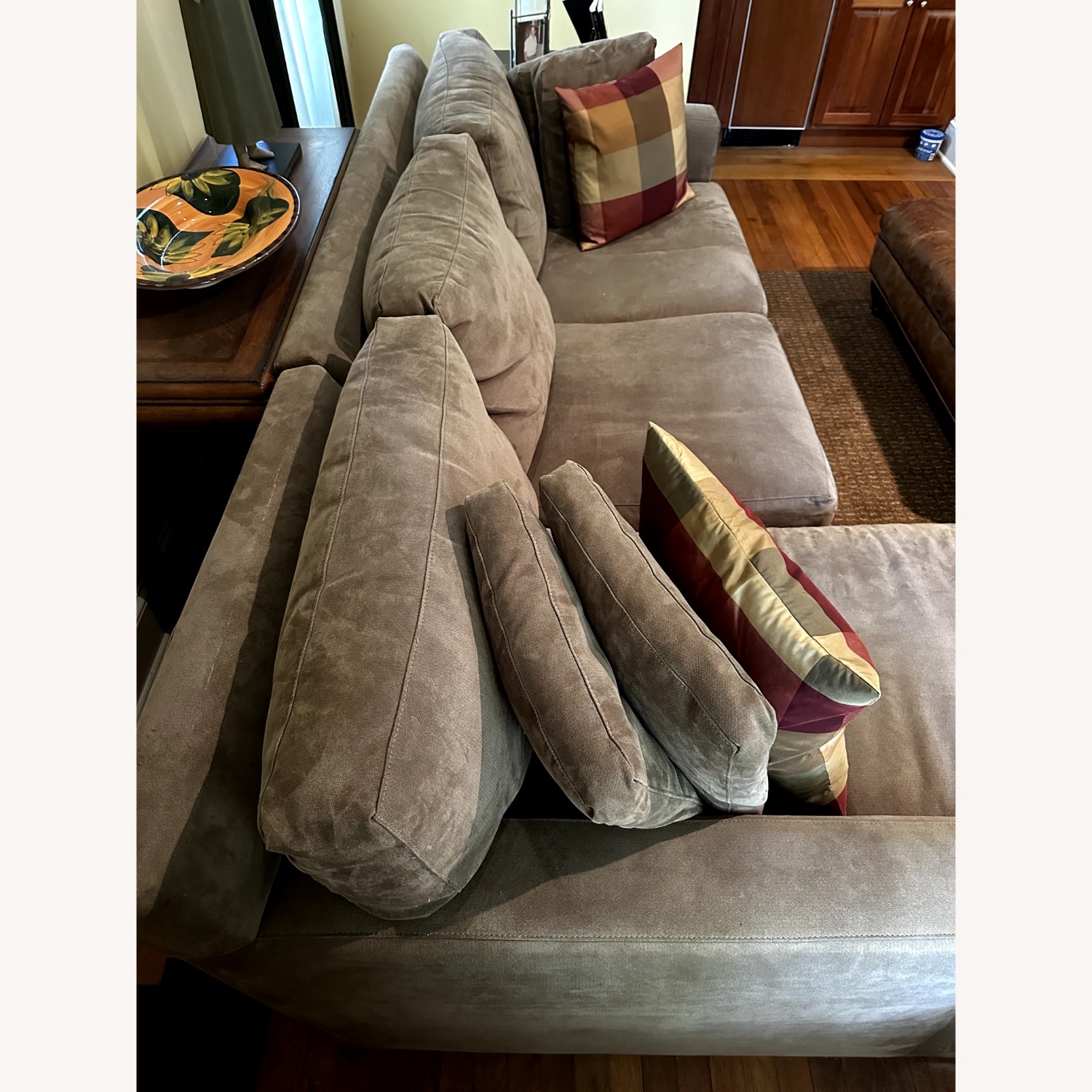 Crate & Barrel Axis II Dark Gray Fabric 2 Piece Sectional - image-4