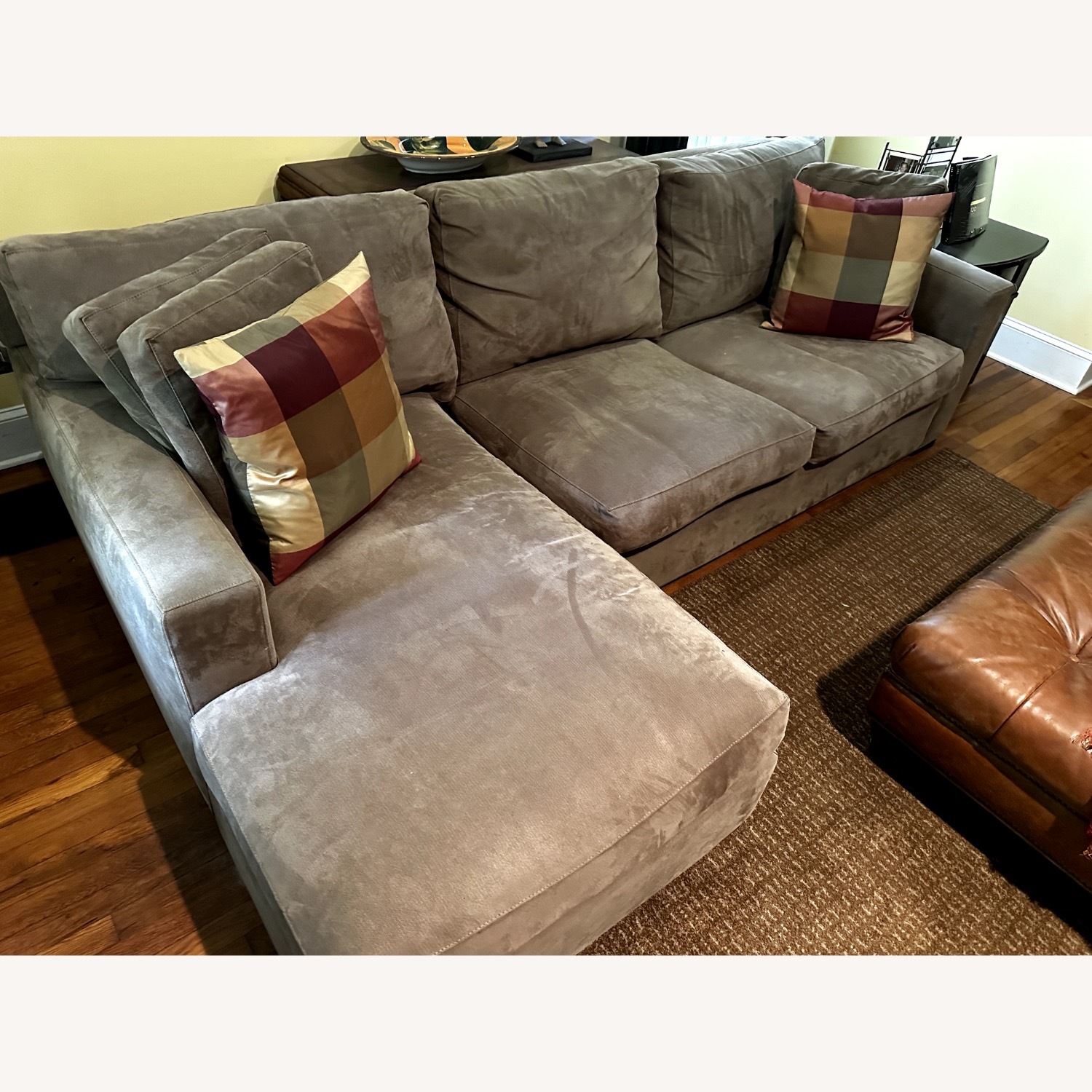 Crate & Barrel Axis II Dark Gray Fabric 2 Piece Sectional - image-2