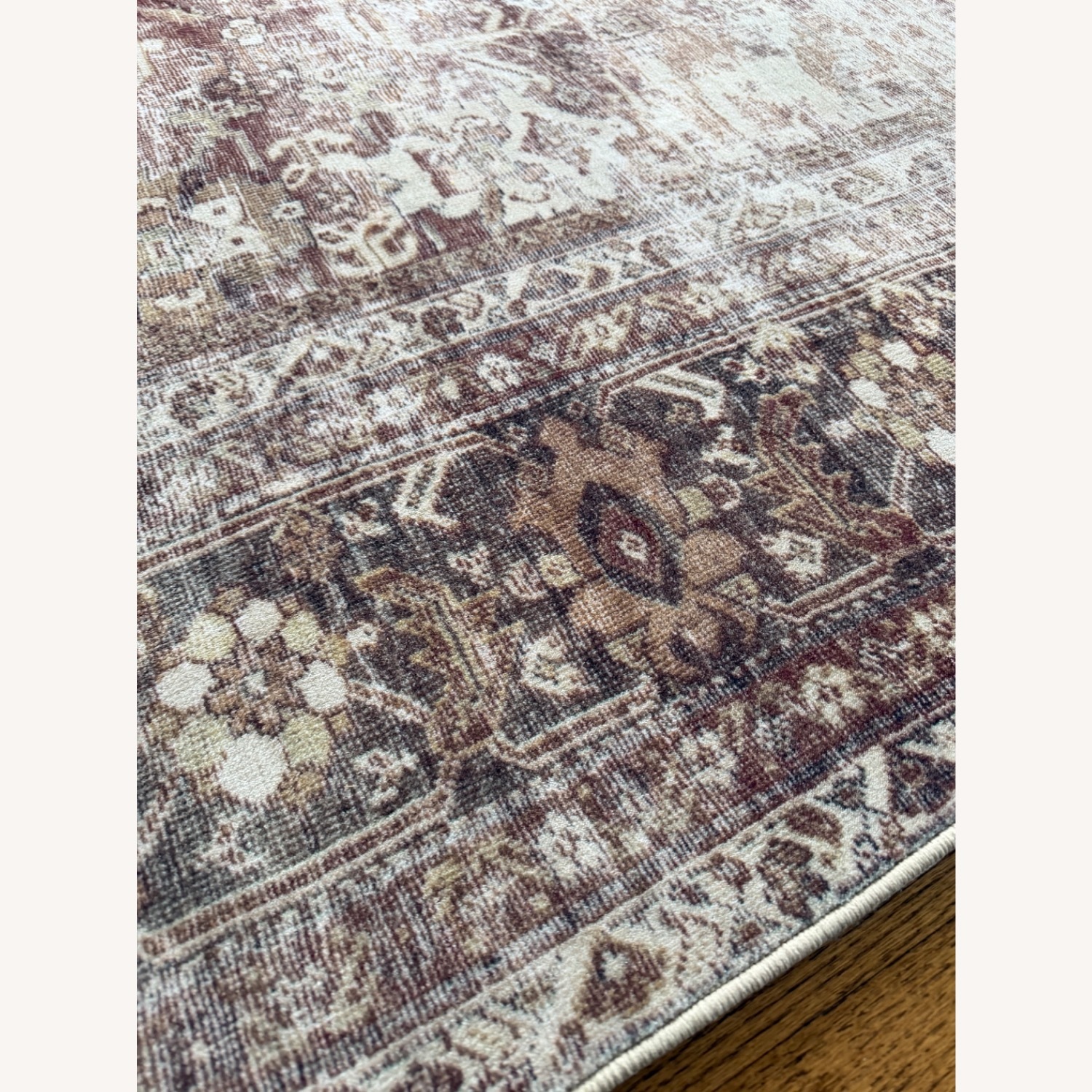 Magnolia Home Area Rug 7 x 10 Lagoon/Rust Washable - image-2