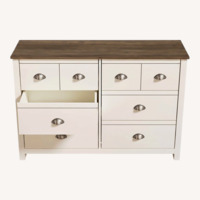 Wade Logan Bhure 6 Light Gray Wood Dresser