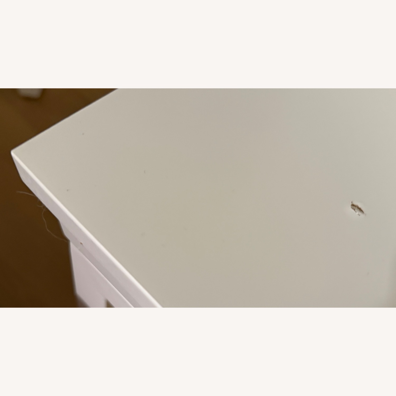 String Furniture White Wood Veneer Desk - image-4