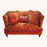 Vintage Loveseat with Reversible Cushions