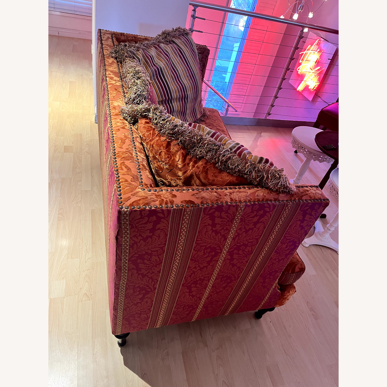 Vintage Loveseat with Reversible Cushions - image-3