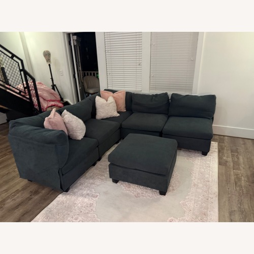 Used Dark Gray Fabric 3+ Seater Sofa for sale on AptDeco