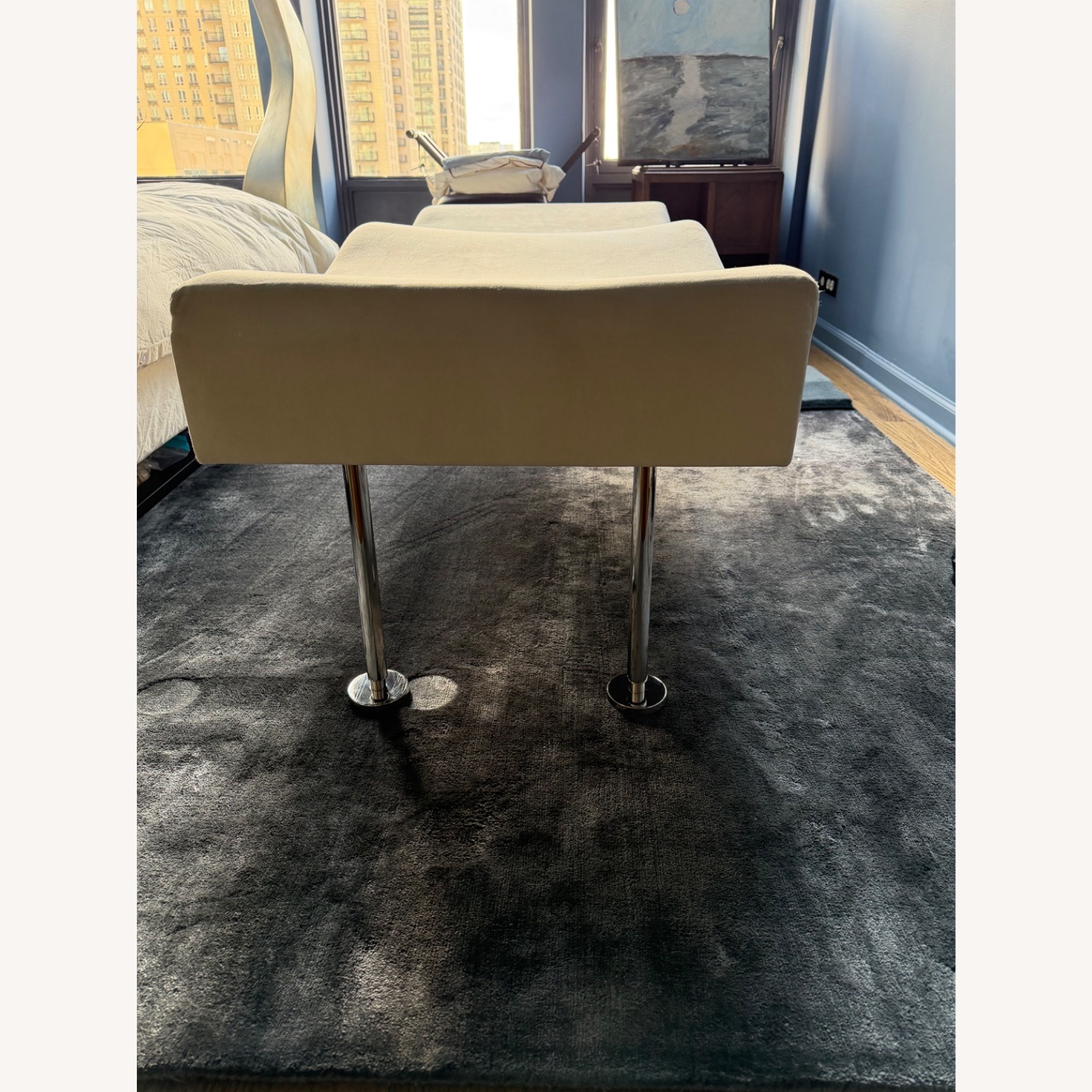 Brueton Natural Suede Bench - image-2