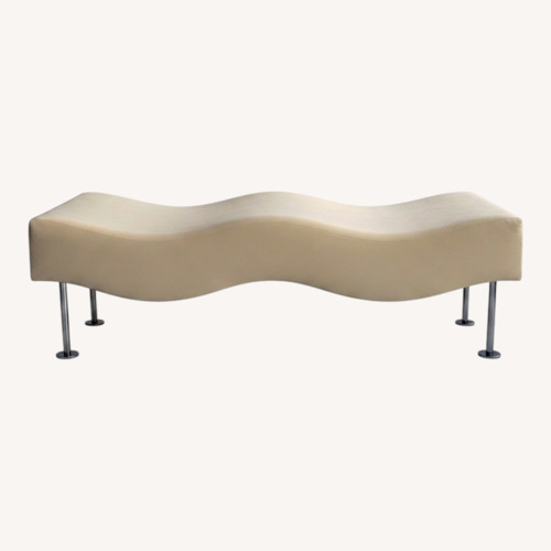 Used Brueton Natural Suede Bench for sale on AptDeco