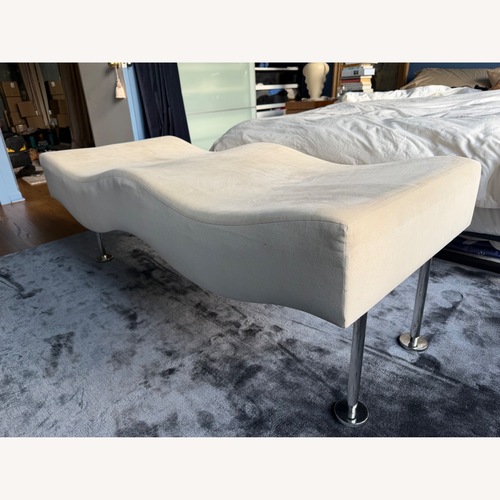 Used Brueton Natural Suede Bench for sale on AptDeco