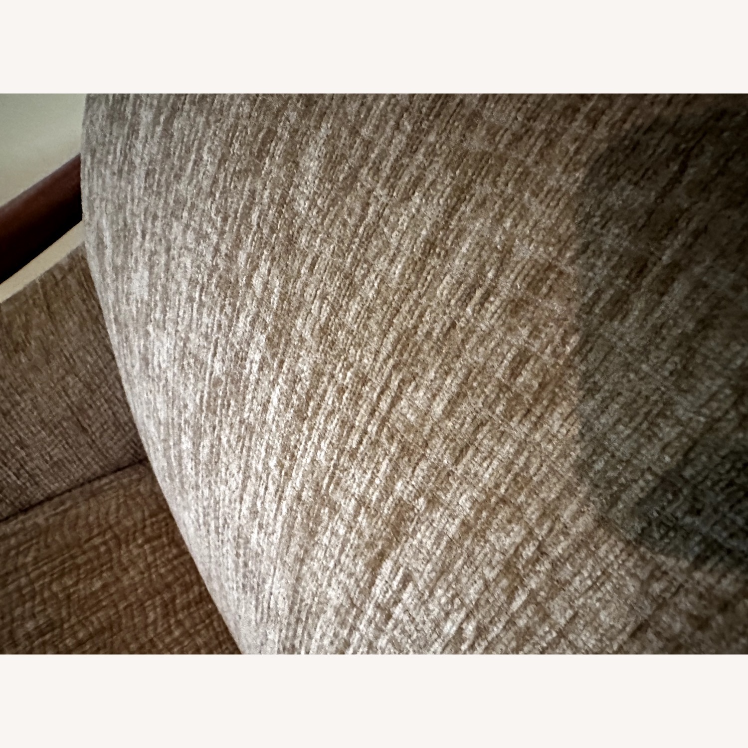 Gold Fabric Accent Chair - image-4