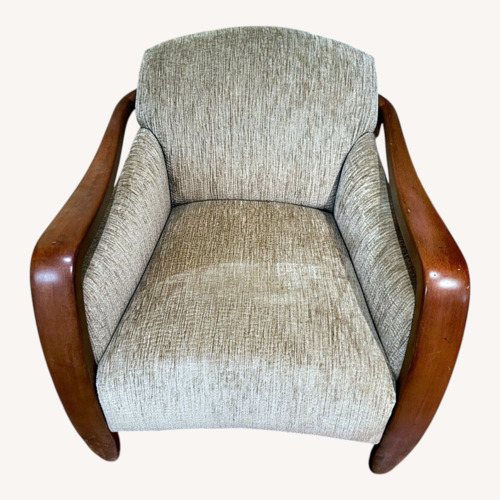 Used Gold Fabric Accent Chair for sale on AptDeco
