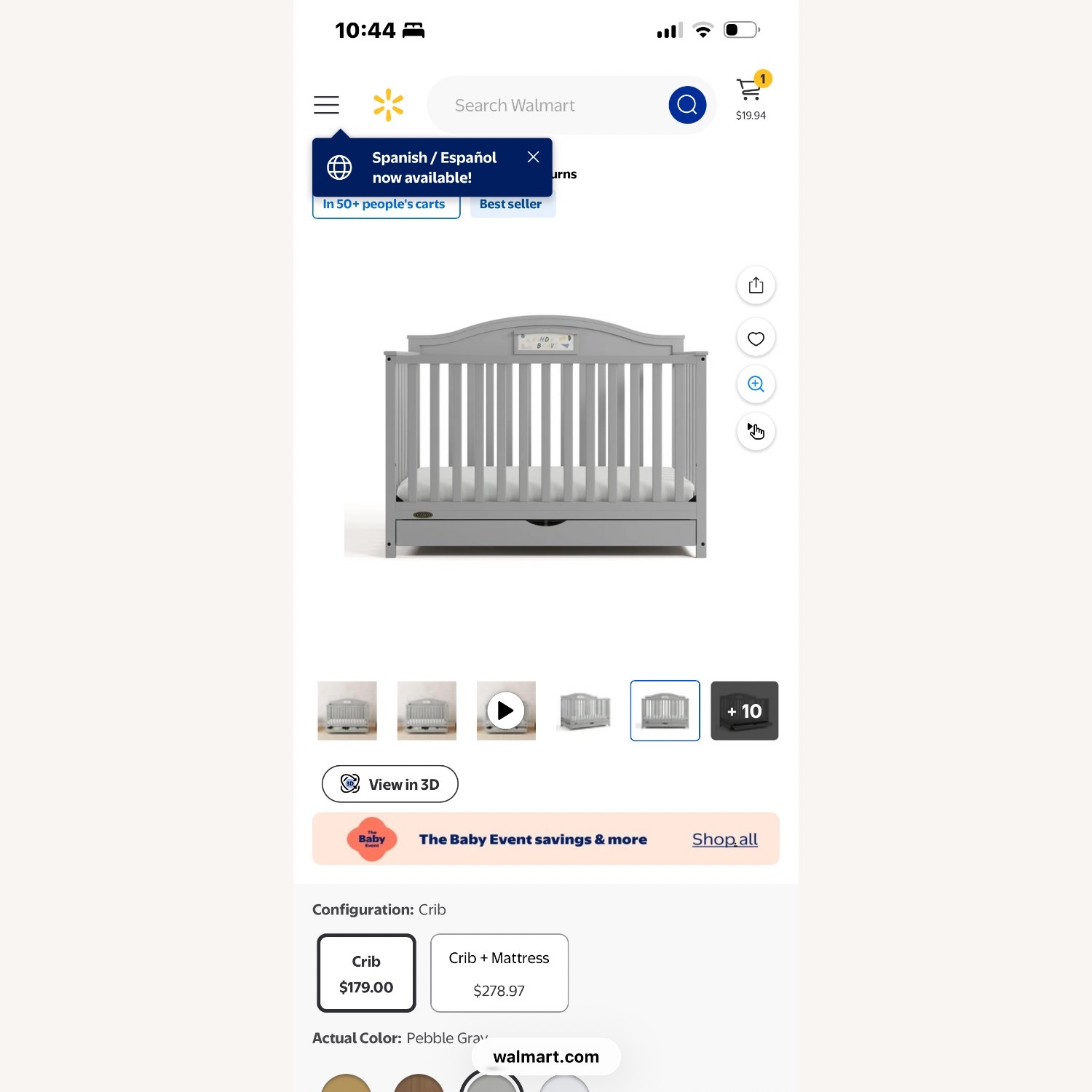 Storkcraft Graco Crib - image-3