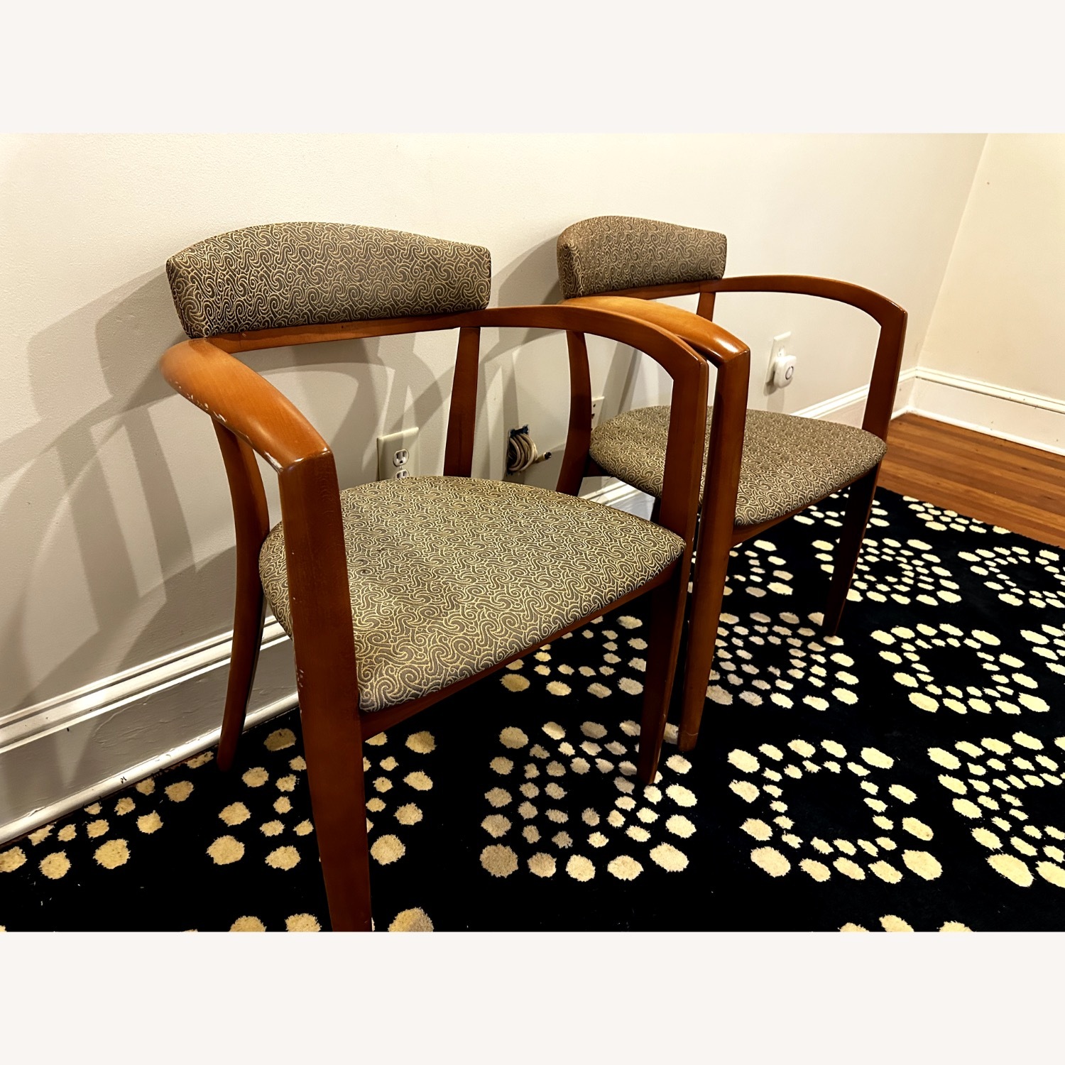 Light Brown Fabric Accent Chairs - image-3
