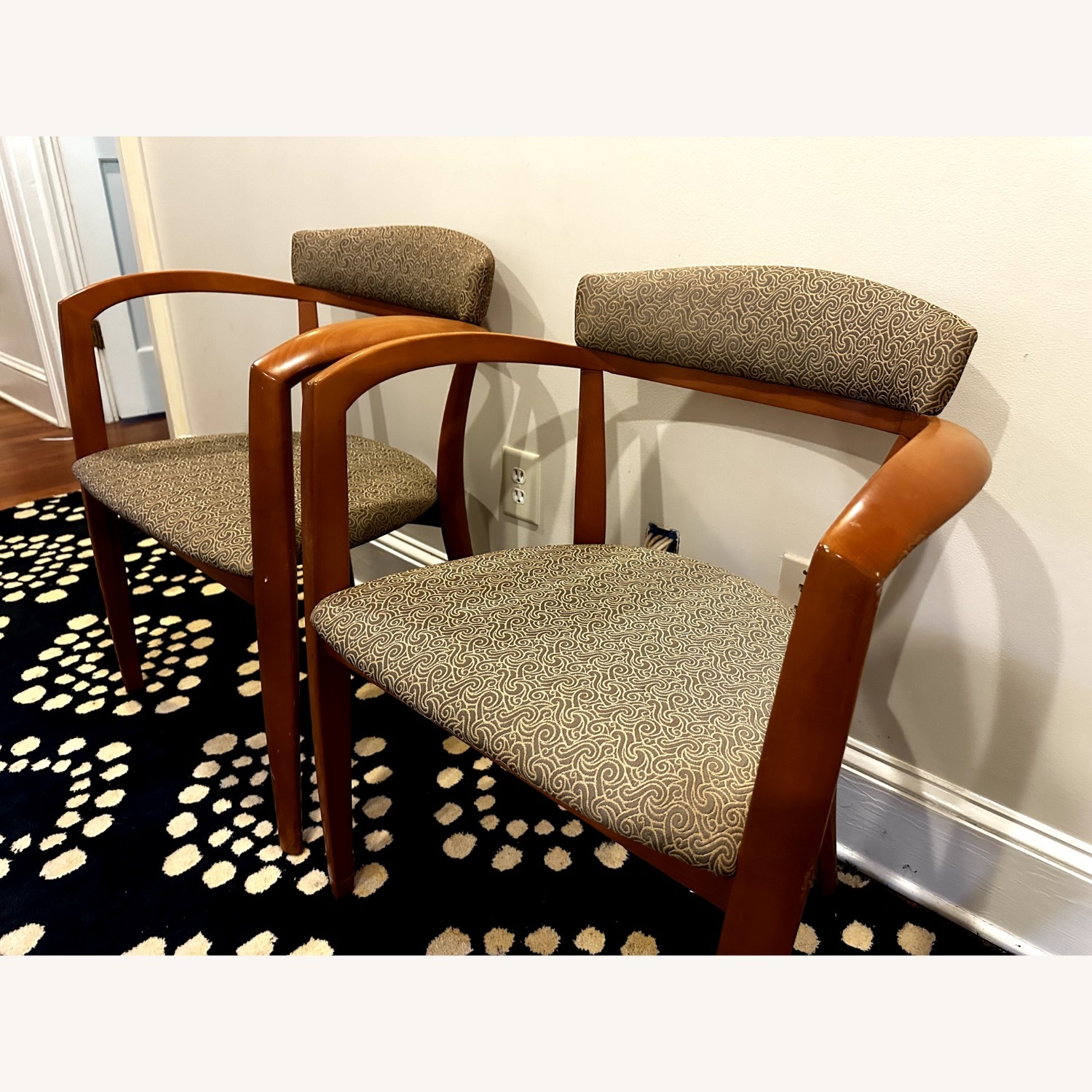 Light Brown Fabric Accent Chairs - image-2