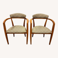 Light Brown Fabric Accent Chairs