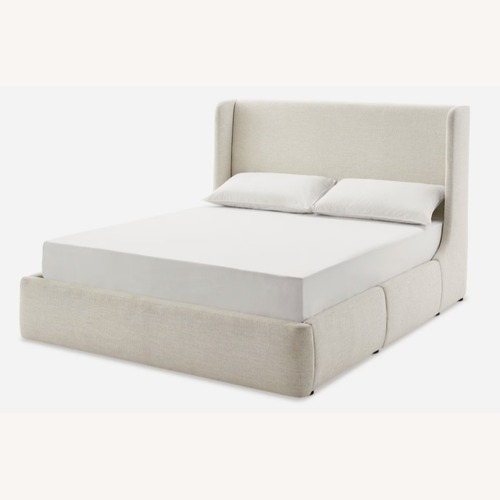 Used Castlery Dalton White Queen Bed for sale on AptDeco