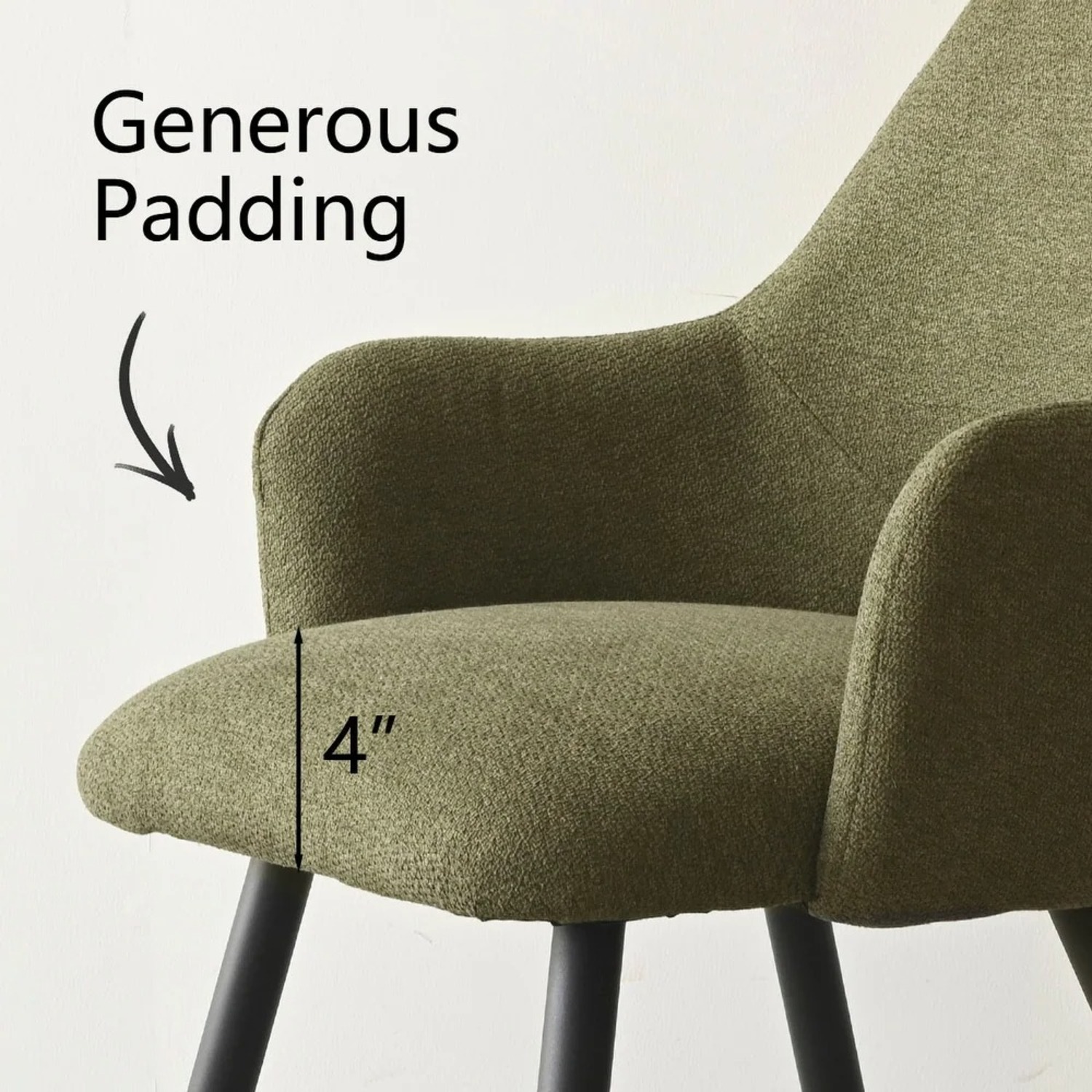 Bed Bath & Beyond Green Fabric Armchair - image-5