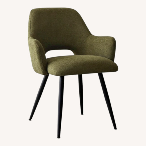 Used Bed Bath & Beyond Green Fabric Armchair for sale on AptDeco