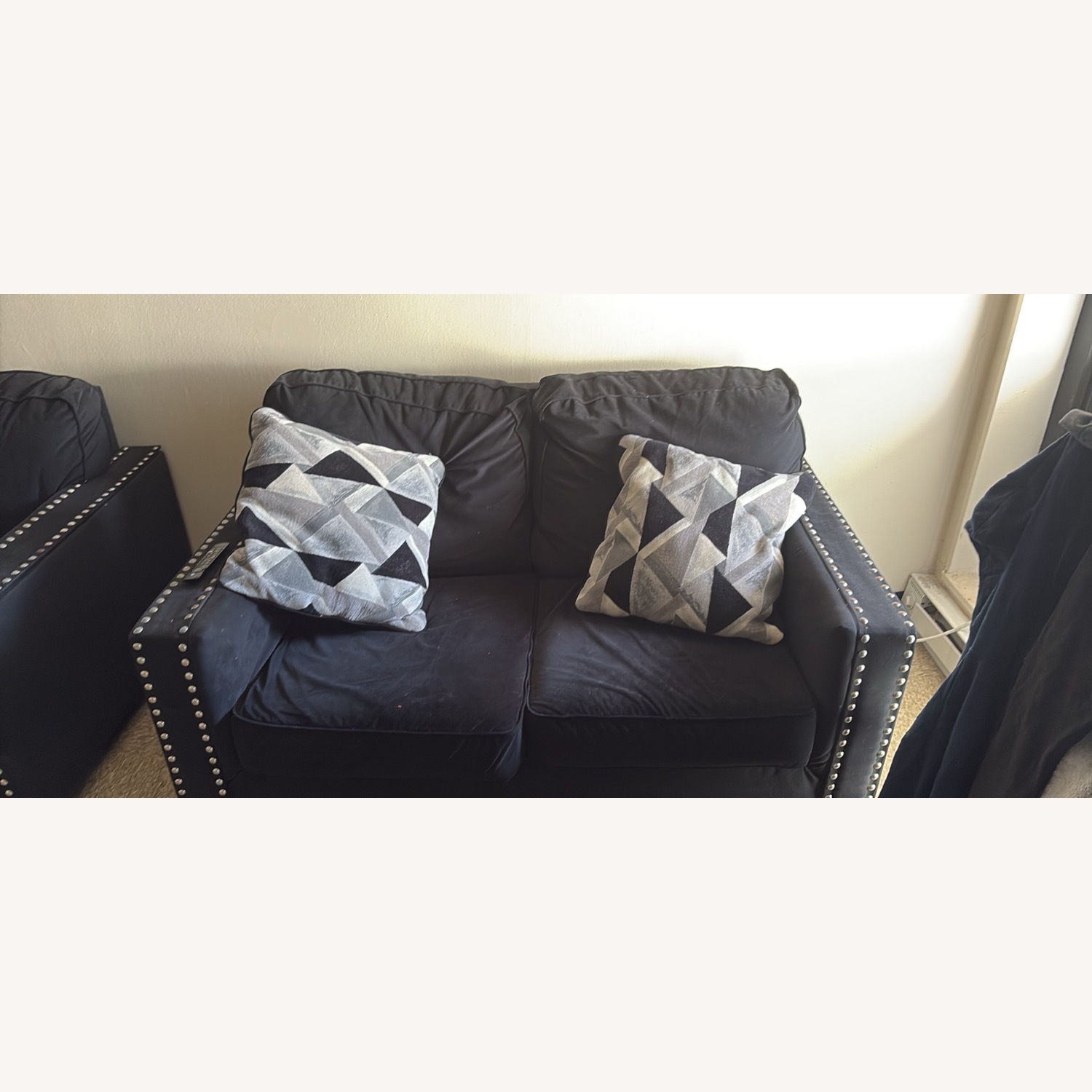 Ashley Furniture Black Loveseat - image-3