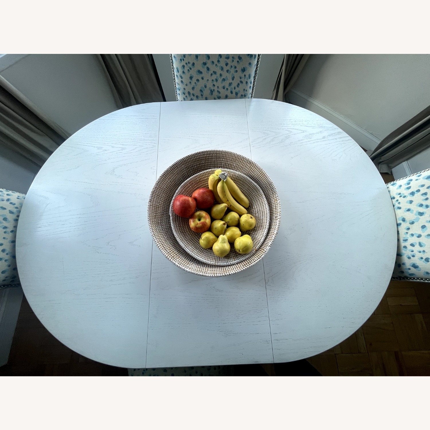 Crate & Barrel Avalon White Dining Table - image-3