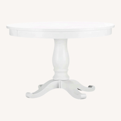 Used Crate & Barrel Avalon White Dining Table for sale on AptDeco