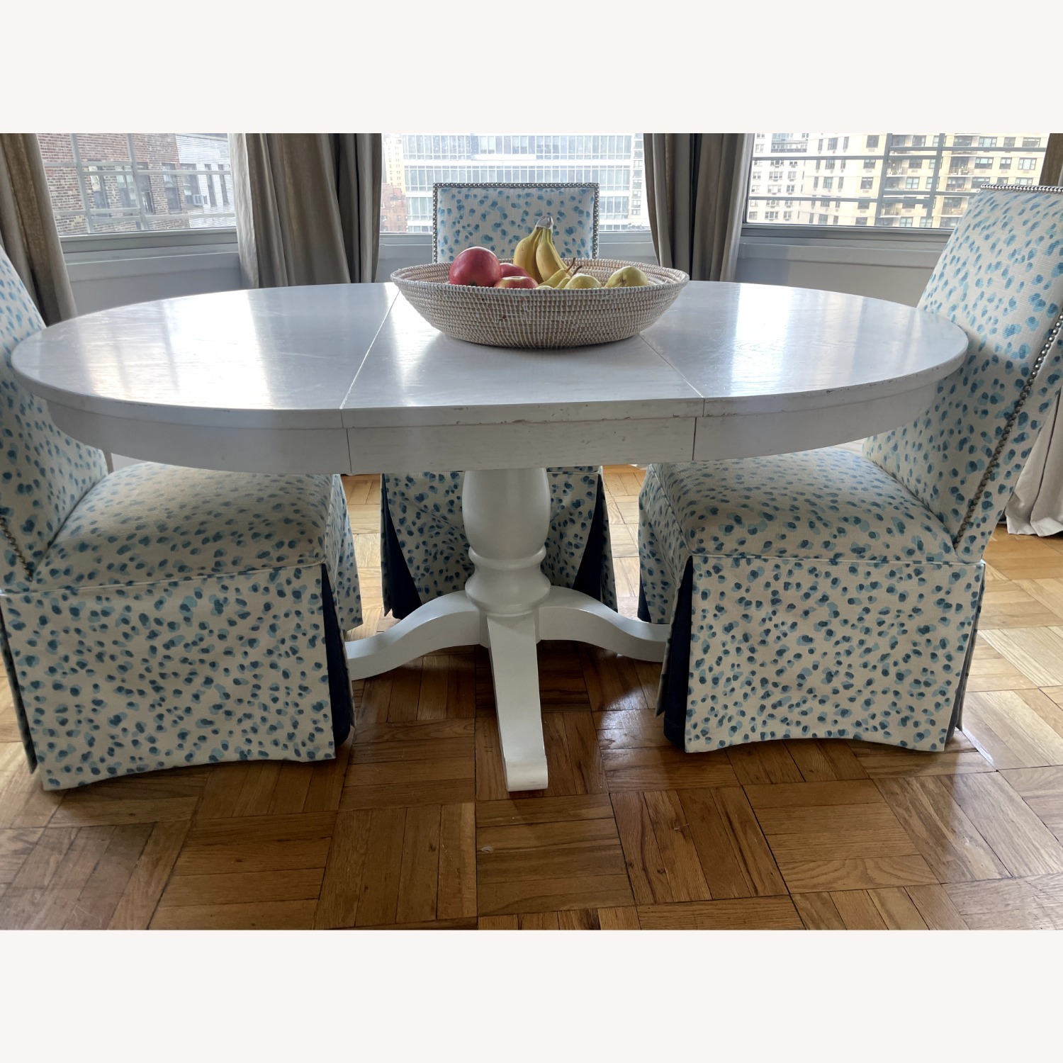 Crate & Barrel Avalon White Dining Table - image-2