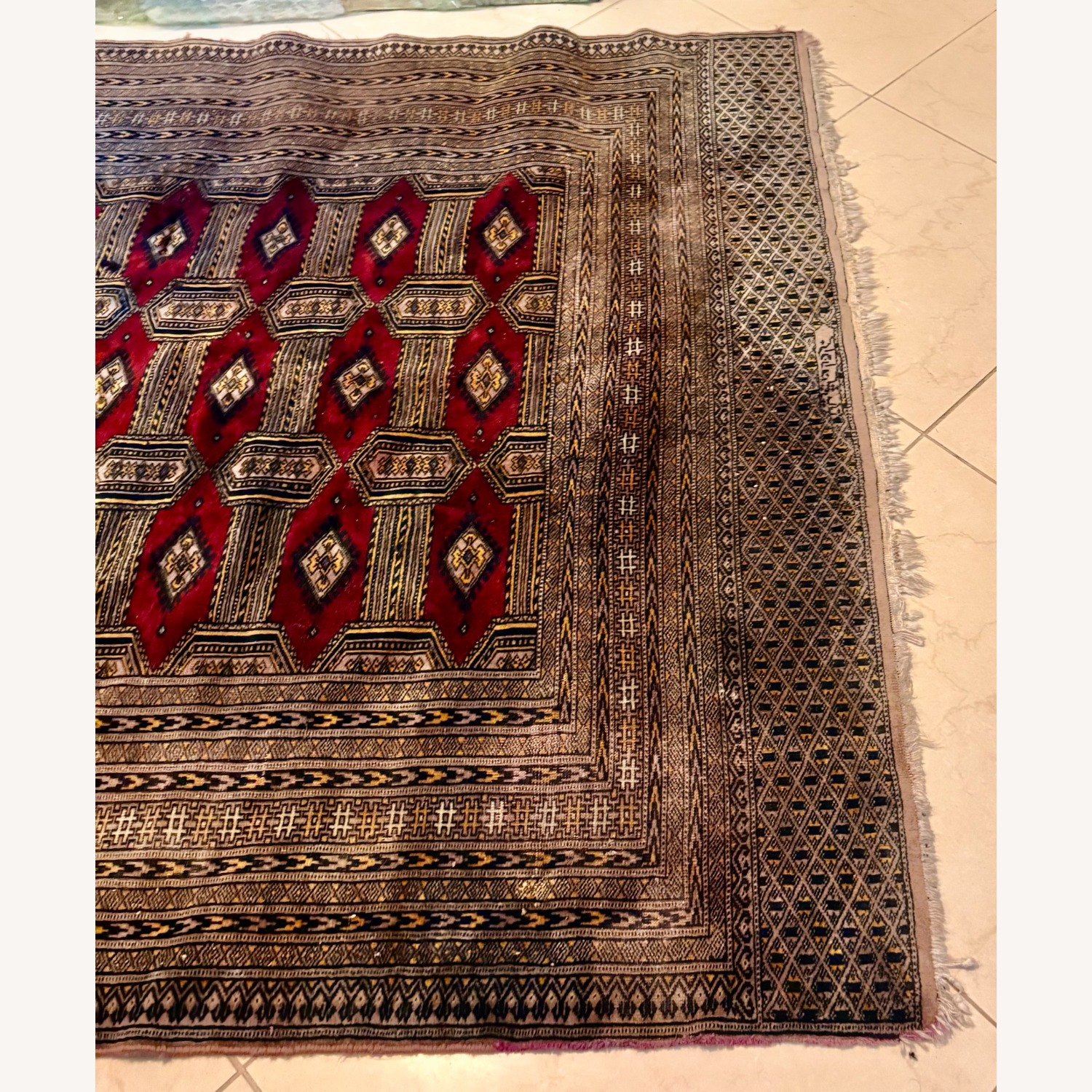 Vintage/Antique Runner Rug 57' x 108' - image-4